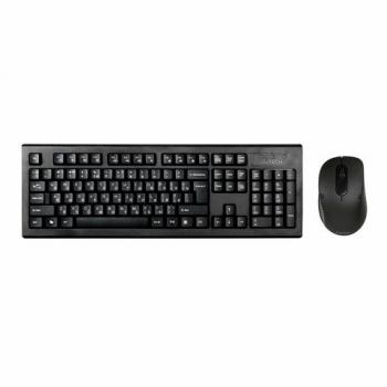 Набор беспроводной A4TECH 7100N, USB, 104 кл., 2 кн.+1 кн.-колесо, черная, 613833 - Премиум Сервис