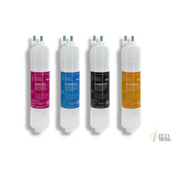 Фильтры для пурифайеров 12 дюймов, ресурс до 10000 л, КОМПЛЕКТ 4 шт., ECOTRONIC, 1174, 11748 - Премиум Сервис