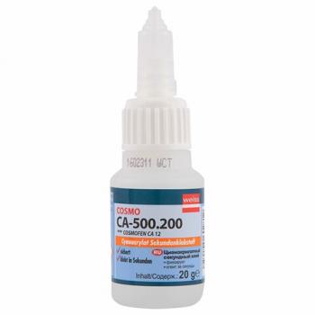 Супер клей 20 г COSMOFEN CA-12 цианоакрилат, флакон дозатор, супер фиксация, CA 500.200 (20), CA 500.200(20) - Премиум Сервис