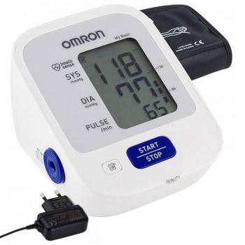 Тонометр OMRON M2 (HEM-7121-ALRU) манжета 22-42см, автоматический, на плечо, адаптер питания - Премиум Сервис