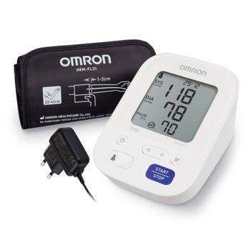 Тонометр OMRON M3 Comfort (HEM-7155-ALRU) манжета 22-42см, автоматический, на плечо, адаптер питания - Премиум Сервис