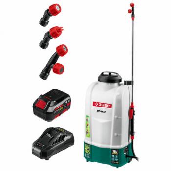 Опрыскиватель аккумуляторный ЗУБР ОПЛ-15-41, 15 л бак, 5 л/мин, 18В, 4 А*ч, ОПЛ-15-41 - Премиум Сервис