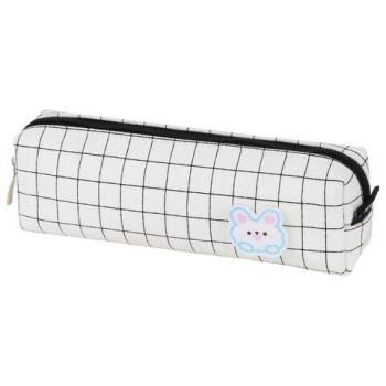 Пенал BRAUBERG, 1 отделение, полиэстер, Sweet bunny, белый, 19х4х6 см, 272304 - Премиум Сервис