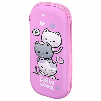 Пенал BRAUBERG, 1 отделение, 1 откидная планка, EVA, 22х5см, Cat tower, 272334 - Премиум Сервис