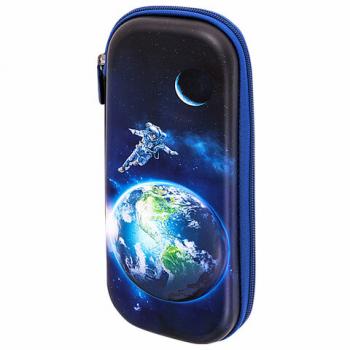 Пенал BRAUBERG, 1 отделение, 1 откидная планка, EVA, 22х5см, Planet, 272336 - Премиум Сервис