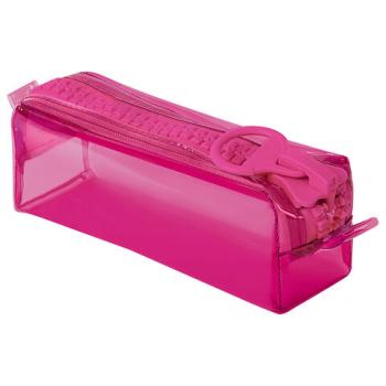 Пенал BRAUBERG с объемной "тракторной" молнией, 1 отделение, ПВХ, 22х5см, Ultra pink, 272340 - Премиум Сервис