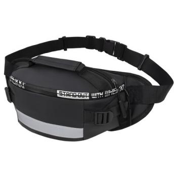 Сумка на пояс HEIKKI RIO (ХЕЙКИ), два отделения, регулируемый ремень, светоотр. элемент, 36х9х13 см, 272618 - Премиум Сервис