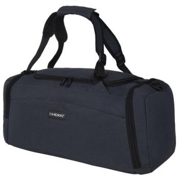 Сумка спортивная HEIKKI TRAVEL (ХЕЙКИ) с отд. для обуви, 7 карманов, темно-серая, 23х48х25 см, 272628 - Премиум Сервис