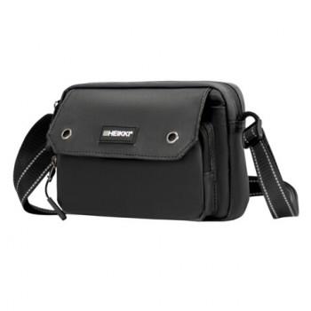 Сумка на плечо HEIKKI WALLET (ХЕЙКИ) два отделения, органайзер, черная, 15х20х5 см, 272639 - Премиум Сервис