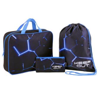 Школьный набор BRAUBERG: папка А4, мешок д/обуви 42х33см, пенал-косметичка 20х10см, Lava, 272102 - Премиум Сервис