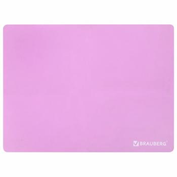 Настольное покрытие для труда и творческих занятий, силикон, BRAUBERG, розовая, 30х40 см, 272374 - Премиум Сервис