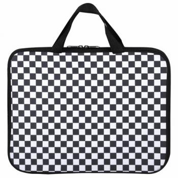 Папка на молнии с ручками BRAUBERG А4, 1 отделение, полиэстер, 20мм, Black and white, 272172 - Премиум Сервис