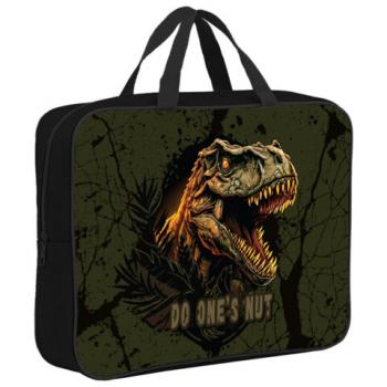 Папка на молнии с ручками BRAUBERG А4, 1 отделение, полиэстер, 80мм, Dino attack, 272179 - Премиум Сервис