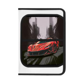 Папка для труда на молнии BRAUBERG KIDS А4, 1 отделение, прозрачная, органайзер, Red car, 272209 - Премиум Сервис