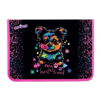 Папка для труда на молнии ЮНЛАНДИЯ А4, 1 отделение, откидная планка, органайзер, True friend, 272221 - Премиум Сервис