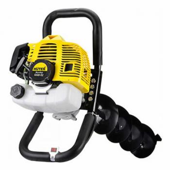 Мотобур HUTER GGD-52, 2.7 л.с, 8700 об/мин, объем двигателя 52 см3, 70/13/1 - Премиум Сервис