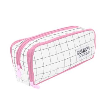 РЕЗЕРВ Пенал-органайзер BRAUBERG, 2 откидные планки, полиэстер, 23x9х7см, Checkered w, 272315 - Премиум Сервис