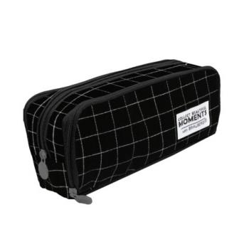 РЕЗЕРВ Пенал-органайзер BRAUBERG, 2 откидные планки, полиэстер, 23x9х7см, Checkered,, 272316 - Премиум Сервис