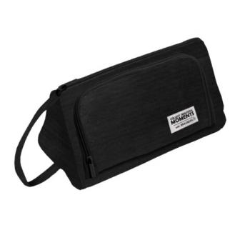 Пенал-косметичка BRAUBERG с ручкой, 1 откидная планка, полиэстер, 22x10х8см, Black, 272339 - Премиум Сервис