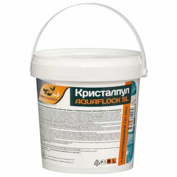 Средство для осветления воды в бассейнах 5кг КРИСТАЛПУЛ AQUAFLOCK SL, таблетки по 25г, KPAQSL5 - Премиум Сервис
