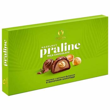 Конфеты шоколадные O'ZERA "Praline" пралине с цельным фундуком 190 г., РЕК763 - Премиум Сервис