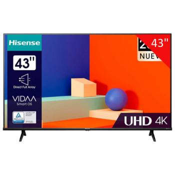 Телевизор HISENSE 43A6K, 43" (108 см), 3840 x 2160, 4K, 16:9, SmartTV, Wi-Fi, черный - Премиум Сервис