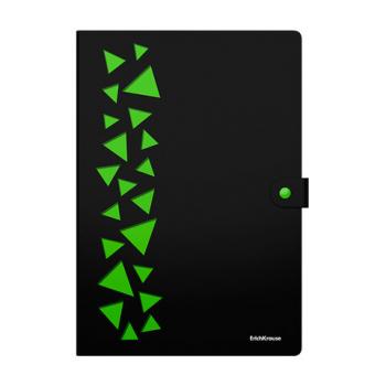 Папка-органайзер на кнопке 4 отделения, ERICH KRAUSE Matt Accent, 600 мкм, до 150 л, А4, асс.,61210 - Премиум Сервис