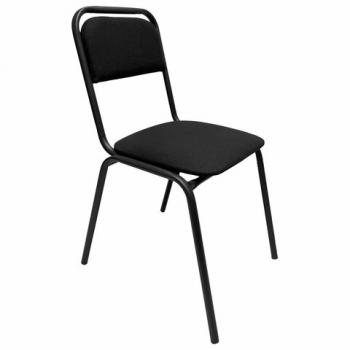 Стул для посетителей РС42, черный каркас, ткань черная - Премиум Сервис