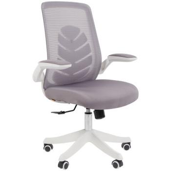 Кресло Chairman CH 565, откидные подлокотники, синхромеханизм, пластик белый, сетка/т, 7146049 - Премиум Сервис