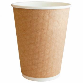 Стакан одноразовый бумажный 300/410мл КОМПЛЕКТ 20шт двухсл с конгревом "Соты" КРАФТ ПАПЕРСКОП,325006 - Премиум Сервис