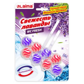 Туалетный блок освежитель унитаза подвесной 2шт*50г LAIMA, "Свежесть Лаванды 3 в 1", 608993 - Премиум Сервис