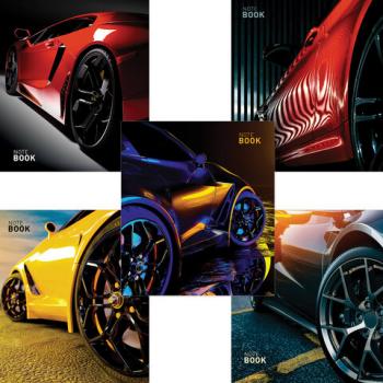 Тетрадь А5 48л. ПЗБМ скоба, клетка, фольга, выборочный TWIN лак, Драйв (5 видов), 251, 25151 - Премиум Сервис