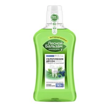 Ополаскиватель для полости рта 800мл ЛЕСНОЙ БАЛЬЗАМ "Защита с корой дуба", ш/к 94752 - Премиум Сервис