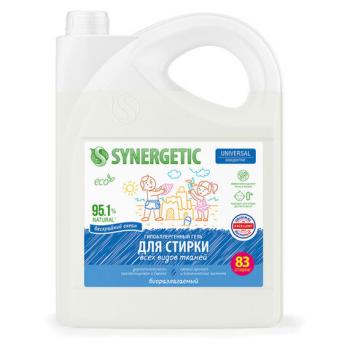 Гель для стирки концентрированный биоразлагаемый 5л SYNERGETIC UNIVERSAL"Бескрайний о, 109822 - Премиум Сервис