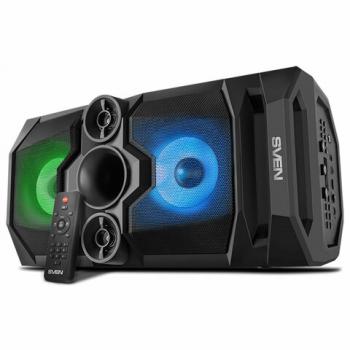 Колонка портативная SVEN PS-655, 50 Вт, TWS, Bluetooth, FM, USB, microSD, LED-дисп, пульт, черный, SV-020163 - Премиум Сервис
