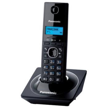 Радиотелефон PANASONIC KX-TG1711RUB, память на 50 номеров, АОН, повтор, часы/будильник, чёрный - Премиум Сервис
