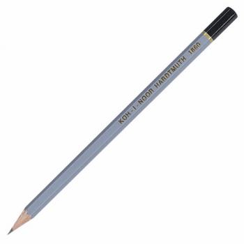 Карандаш чернографитный KOH-I-NOOR 1860, 1 шт., 2B, корпус серый, 186002B00104 - Премиум Сервис