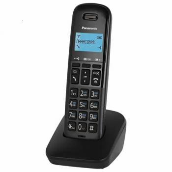 Радиотелефон PANASONIC KX-TGB610RUB, пам 50ном АОН повтор, часы/будильник, чёрный - Премиум Сервис