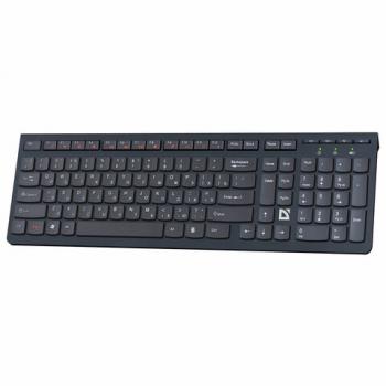 Клавиатура беспроводная DEFENDER UltraMate SM-535 RU,USB, 108 клавиш, 2,4 Ghz, черная, 45535 - Премиум Сервис