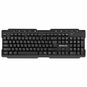 Клавиатура беспроводная DEFENDER Element HB-195 RU,USB, 114 клавиш, черная, 45195 - Премиум Сервис