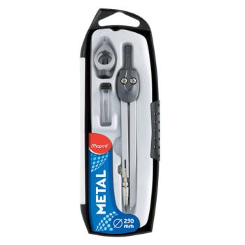 Готовальня MAPED (Франция) "Start", 3 предмета, ударопрочный пенал с европодвесом, 197512 - Премиум Сервис