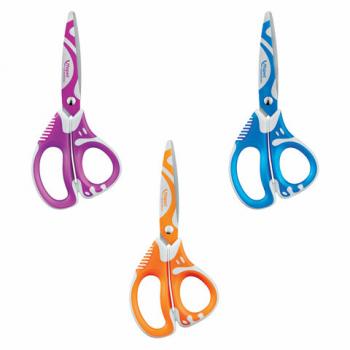 Ножницы MAPED (Франция) "Zenoa Fit", 130 мм, прорезинные ручки, с цветной печатью, ассорти, 670110 - Премиум Сервис