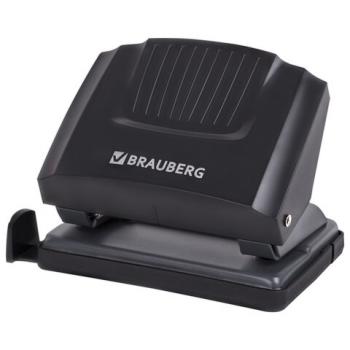 Дырокол BRAUBERG "SUPER", до 20 листов, черный, 272742 - Премиум Сервис