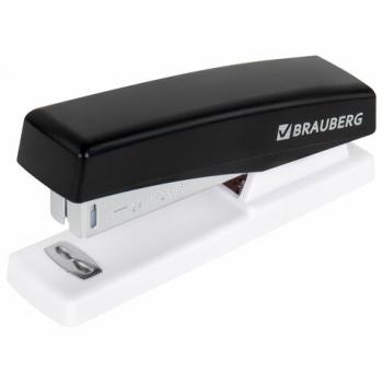 Степлер №24/6, 26/6 BRAUBERG "STYLE", до 25 листов, черный, 272747 - Премиум Сервис