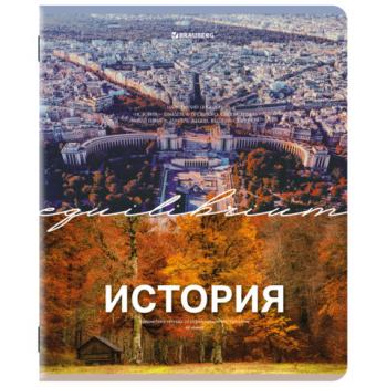 Тетрадь предметная КЛАССИКА ПРИРОДА 48 л., обложка картон, ИСТОРИЯ, клетка, подсказ, BRAUBERG, 405089 - Премиум Сервис