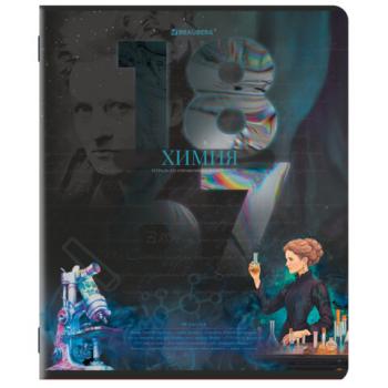 Тетрадь предметная ДАТЫ 48 л., TWIN-лак, ХИМИЯ, клетка, подсказ, BRAUBERG, 405133 - Премиум Сервис