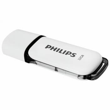 Флеш-диск 32 GB PHILIPS SNOW, разъем USB 2.0, черный, FM32FD70B/97 - Премиум Сервис