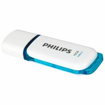 Флеш-диск 16 GB PHILIPS SNOW, разъем USB 3.0, синий, FM16FD75B/97 - Премиум Сервис