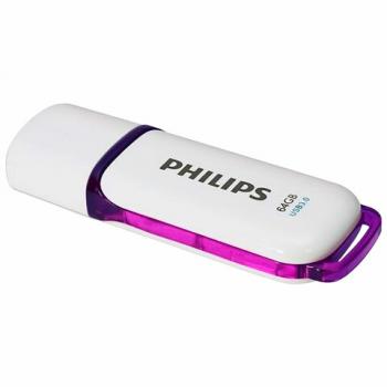 Флеш-диск 64 GB PHILIPS SNOW, разъем USB 3.0, фиолетовый, FM64FD75B/97 - Премиум Сервис