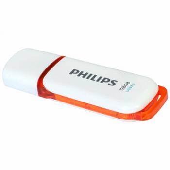 Флеш-диск 128 GB PHILIPS SNOW, разъем USB 3.0, желтый, FM12FD75B/97 - Премиум Сервис